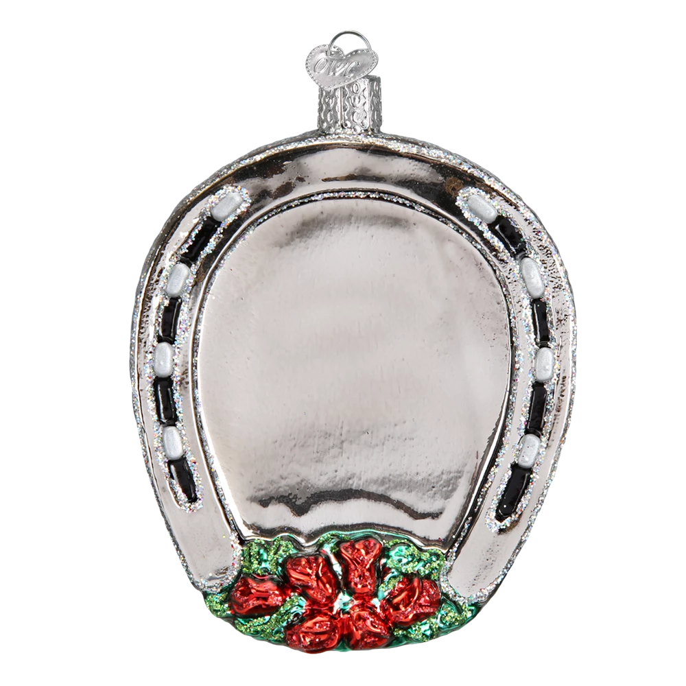 Old World Christmas Winner Horseshoe Equestian Champion Ornament 4 Old World Christmas Winner Horseshoe Equestian Champion Ornament