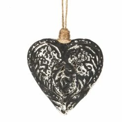Midwest-CBK Aged Filigree Heart Ornament