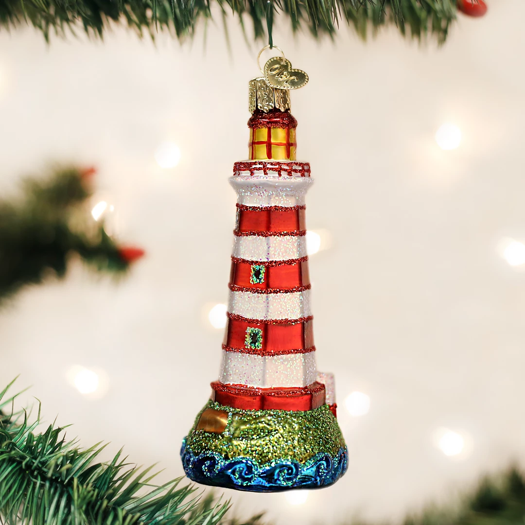Old World Christmas Sambro Lighthouse Ornament 3 Old World Christmas Sambro Lighthouse Ornament