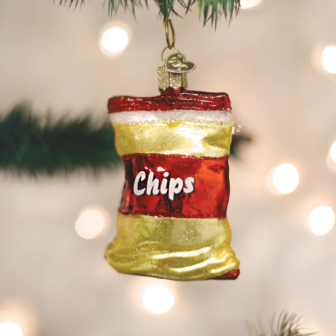 Old World Christmas Bag Of Chips Ornament 3 Old World Christmas Bag Of Chips Ornament