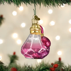 TheHolidayBarn.com Christmas French Perfume Bottle Ornament