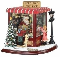Roman Christmas Music Boxes Santa's North Pole Toy Shop