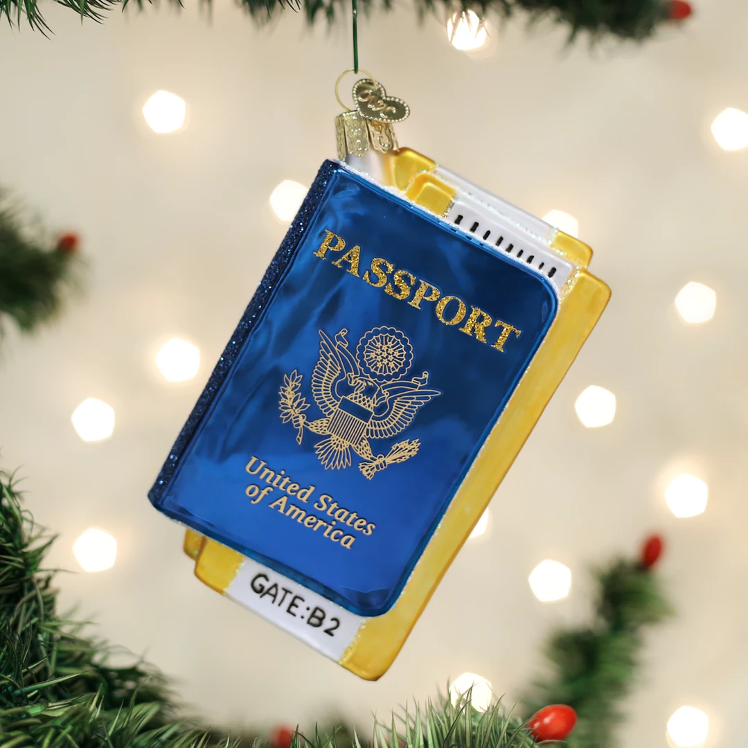 TheHolidayBarn.com Passport Ornament 3 TheHolidayBarn.com Passport Ornament