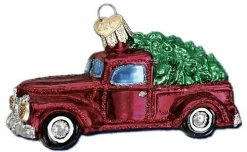 Old World Christmas Old Truck With Tree Ornament