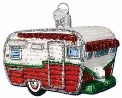 Old World Christmas Travel Trailer Ornament