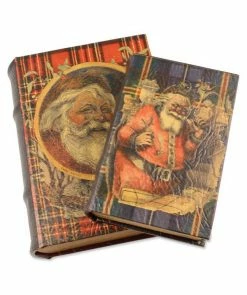 Beth Bethany Lowe Nast Plaid Nesting Book Boxes