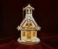 Ginger Cottages Elf Academy Balsa Wood Ornament