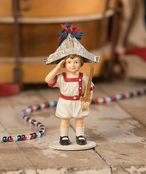 Bethany Lowe New! I Pledge Allegiance Boy Figurine 6 Bethany Lowe New! I Pledge Allegiance Boy Figurine