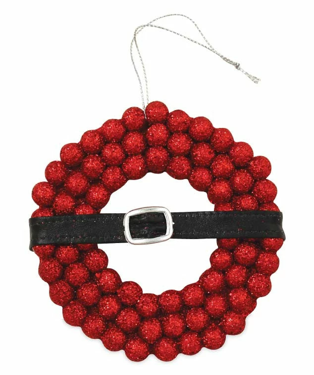 Bethany Lowe Retro Santa Belt Wreath Ornament 3 Bethany Lowe Retro Santa Belt Wreath Ornament