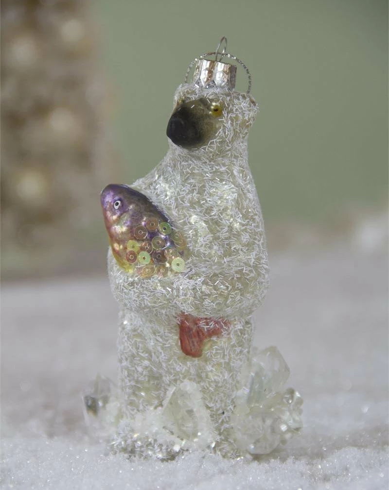 The Holiday Barn Great Catch Polar Bear With Fish Ornament Christmas 3 The Holiday Barn Great Catch Polar Bear With Fish Ornament Christmas