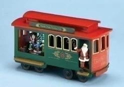 The Holiday Barn Christmas Music Boxes North Pole Trolley Co. Music Box