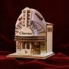 Ginger Cottages Santas Cinema Balsa Wood Ornament
