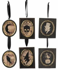 Bethany Lowe Halloween Silhouette Portrait Ornaments New!