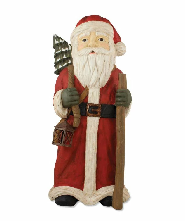Bethany Lowe Santa With Staff Red - 20" Tall 3 Bethany Lowe Santa With Staff Red - 20" Tall