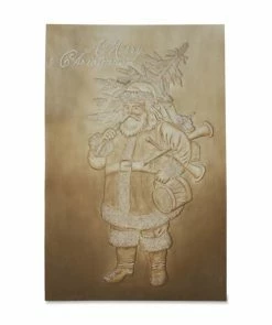 Bethany Lowe Embossed Santa Wallhanging