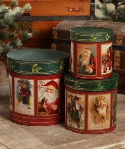 Bethany Lowe Santa Nesting Boxes
