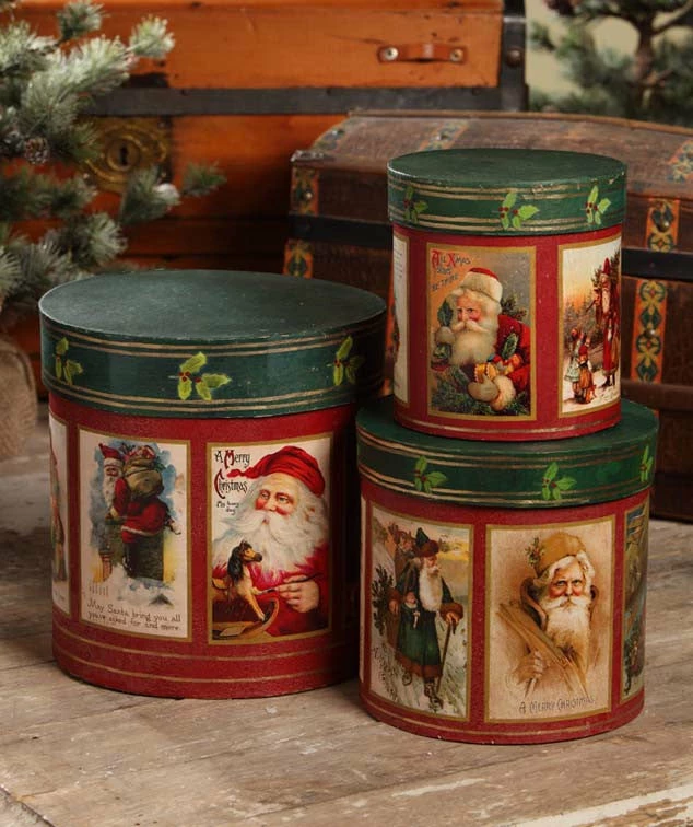 Bethany Lowe Santa Nesting Boxes 3 Bethany Lowe Santa Nesting Boxes