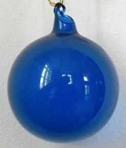 Winward Jim Marvin Ornaments Jim Marvin Blue Bubblegum Glass Ornaments