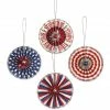 Bethany Lowe New! Americana Rosette Ornaments