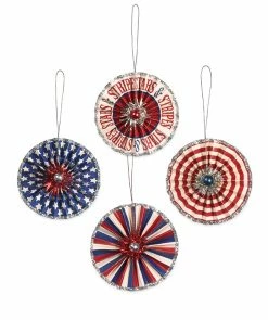 Bethany Lowe New! Americana Rosette Ornaments