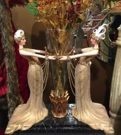 Art Deco Ladies Vase By Katherine's Collection New!