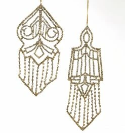 Katherine's Collection Art Deco Rhinestone Ornaments New!