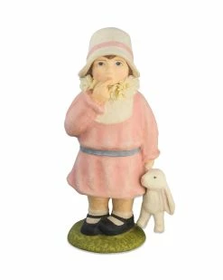 Bethany Lowe Easter Greetings Girl, Large Paper Mache