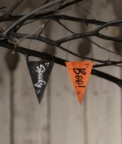 Bethany Lowe New! Halloween Banner Ornaments