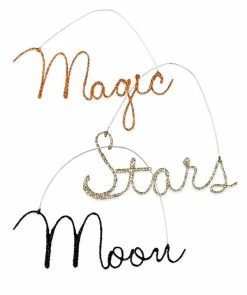 Bethany Lowe Magic Halloween Cursive Word Ornaments