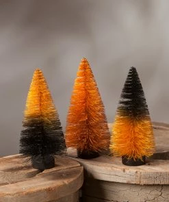 Bethany Lowe Magic Ombre Mini Bottle Brush Trees