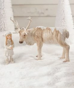 Bethany Lowe New! Snow Day Play With Caribou