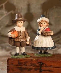 Bethany Lowe Thanksgiving Children Figurines