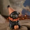 Bethany Lowe Binx Halloween Cat In Party Hat
