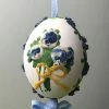 TheHolidayBarn.com Blue Flower Bouquet Egg Ornament