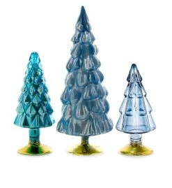 Cody Foster New! Blue Hue Glass Trees