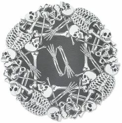 Heritage Lace Lace And Bones Round Table Topper Pillows