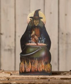 Bethany Lowe Bubble Bubble Toil & Trouble Witch Dummy Board