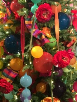 Winward Ranunculus Flower Stems - Set Of 3 Jim Marvin Ornaments