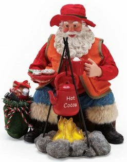 Enesco New! Camping Santa With Campfire