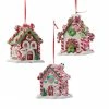 Kurt Adler Christmas Candy Houses - Ornaments With LED Lights