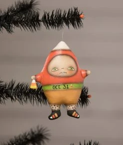 Bethany Lowe Candy Corn Carl Ornament