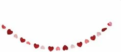TheHolidayBarn.com Capiz Heart Garland New!