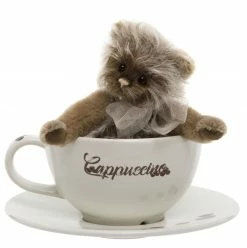 Charlie Bears Cappuccino Teddy Bear Cup And Saucer Gift Set