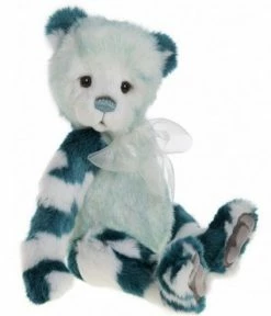 Charlie Bears Macaroon Teddy Bear, Turquoise Blue New!