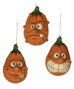 Bethany Lowe Silly Halloween Pumpkin Ornaments New!
