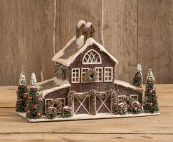 Ragon House Christmas Horse Barn Putz