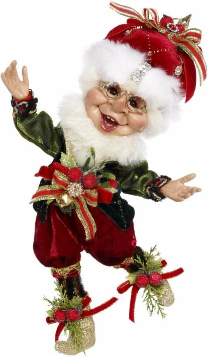 Christmas Ornamenting Elf By Mark Roberts - 13" New! 3 Christmas Ornamenting Elf By Mark Roberts - 13" New!