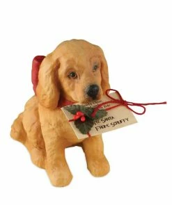 Bethany Lowe Christmas Puppy With Letter To Santa