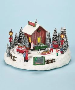 The Holiday Barn Christmas Tree Farm Music Box