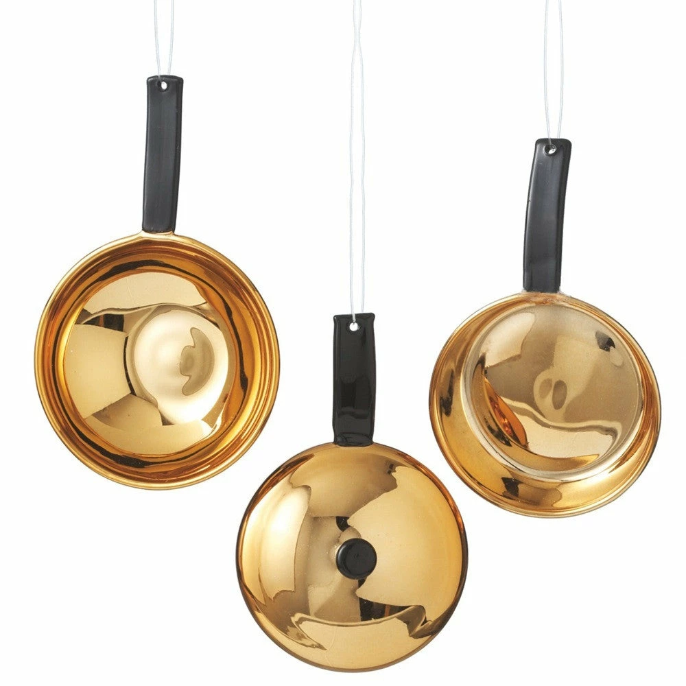 Midwest-CBK Christmas Copper Pan Ornaments 3 Midwest-CBK Christmas Copper Pan Ornaments